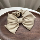 Vintage Satin Bow Colonic High Hair Rope Hair Accessories Women