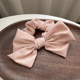 Vintage Satin Bow Colonic High Hair Rope Hair Accessories Women