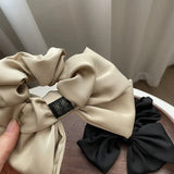Vintage Satin Bow Colonic High Hair Rope Hair Accessories Women