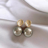 Korean Light Pearl Stud Earrings for Women, Birthday Party Gift