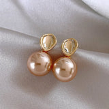 Korean Light Pearl Stud Earrings for Women, Birthday Party Gift
