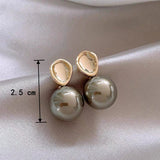 Korean Light Pearl Stud Earrings for Women, Birthday Party Gift