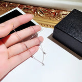 South Korea Silver Bracelet Love Letter Chain Zircon