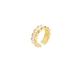 Korean Creative Pearl Ring Women's Light Zircon Index Ring