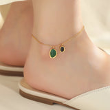 South Korea Summer High Titanium Steel Anklet NO Fade Women Jewelry Anklet
