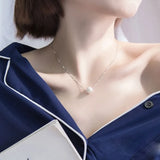 South Korea Pearl Geometric Necklace for Women