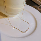 South Korea Pearl Geometric Necklace for Women