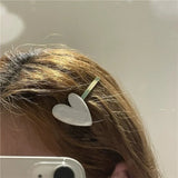 Korean Style Heart Earrings for Women, Irregular Design, Sweet and Elegant