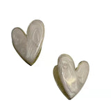 Korean Style Heart Earrings for Women, Irregular Design, Sweet and Elegant