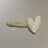 Korean Style Heart Earrings for Women, Irregular Design, Sweet and Elegant