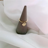 South Korea M Letter Moon Bone Joint Ring Female