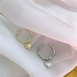 South Korea M Letter Moon Bone Joint Ring Female