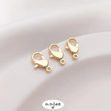 South Korea 912 lobster clasp color-preserving flat spring clasp accessories