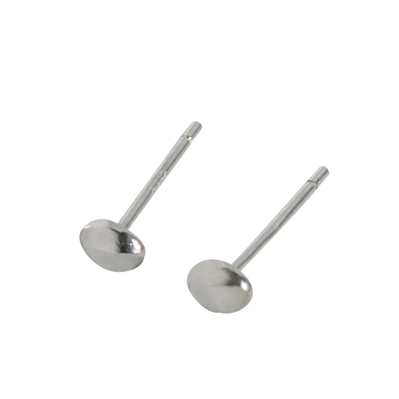 Korean Cold Ear Irregular Stone Earrings 925 Sterling Silver