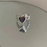 South Korea Irregular Love Set Diamond Pendant Necklace