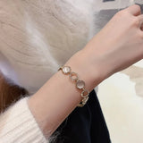 Korean Rhinestone Opal Bracelet for Women