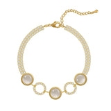 Korean Rhinestone Opal Bracelet for Women
