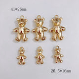Korean Dongdaemun Hyuna Metal Earrings 4pcs