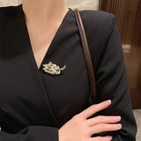 Korean Wheat Ear Opal Brooch Women's Anti-glare Brooch