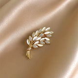 Korean Wheat Ear Opal Brooch Women's Anti-glare Brooch