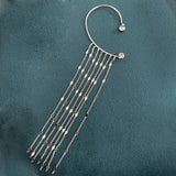 Korean Long Tassel Ear Bone Clip for Women's Prom Party