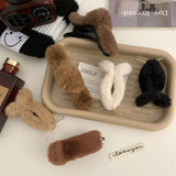 Sweet Plush Rabbit Hair Clip for Women