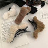 Sweet Plush Rabbit Hair Clip for Women