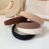 Solid Khaki Sponge Headband Women Hair Accessories