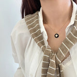 S925 Silver Glaze Star Zircon Necklace