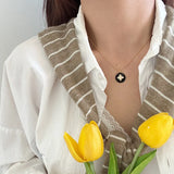 S925 Silver Glaze Star Zircon Necklace