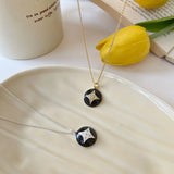 S925 Silver Glaze Star Zircon Necklace