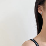 S925 Silver Girl Zircon Earrings & Earrings