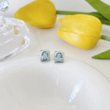 S925 Silver Girl Zircon Earrings & Earrings