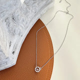 S925 Silver Ins Mini Pearl Necklace Girl