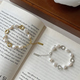 S925 Silver Pearl Circle Personalized Bracelet for Girls