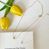 S925 Silver Girl Texture Cat's Eye Ball Necklace