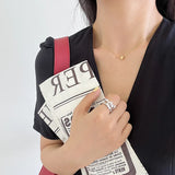 S925 Silver Girl Texture Cat's Eye Ball Necklace
