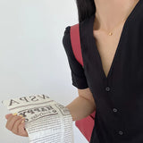 S925 Silver Girl Texture Cat's Eye Ball Necklace