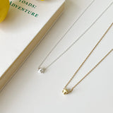 S925 Silver Girl Texture Cat's Eye Ball Necklace