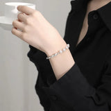 S925 Silver Irregular Pearl Bracelet