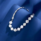 S925 Silver Irregular Pearl Bracelet