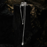 S925 Shell Pearl Ear Clip Senior Hollow Chain Ear Bone Clip