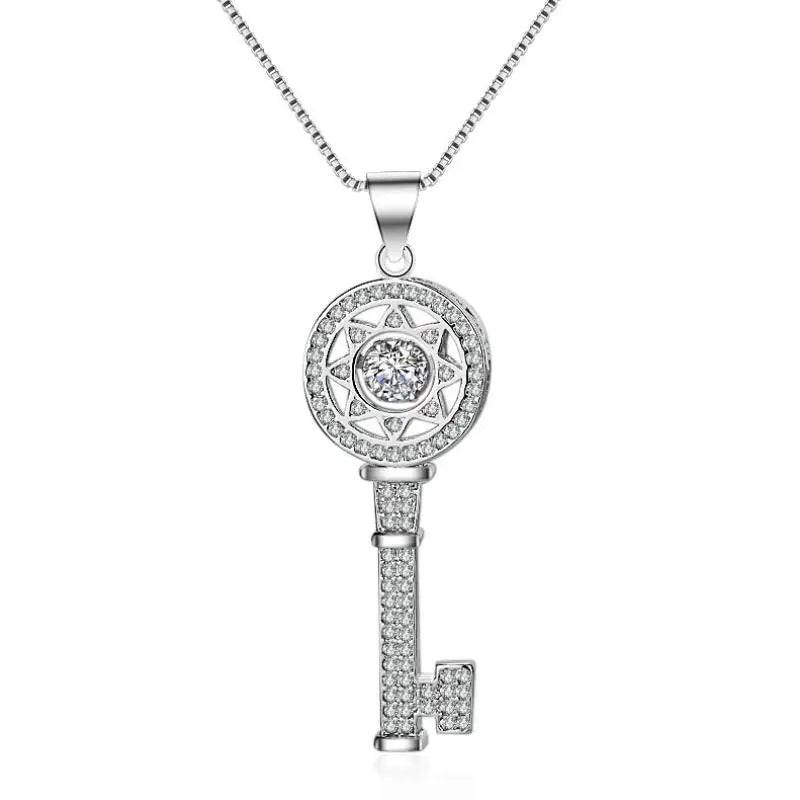 Zircon Pendant Necklace Set - South Key