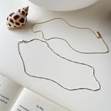 S925 Silver Ins Style Geometric Necklace Female