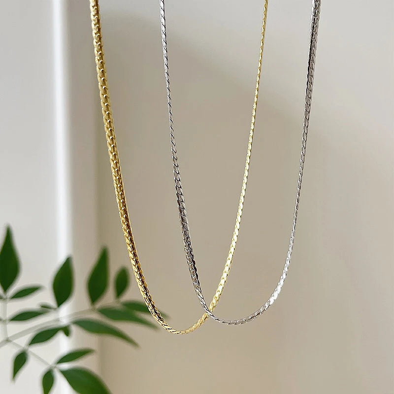 S925 Silver Body Snakebone Necklace - South Version