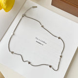 S925 Silver 3D Star High-Grade Choker Necklace Necklac