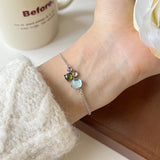 S925 Silver Gem Bracelet Female Net Red