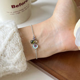 S925 Silver Gem Bracelet Female Net Red