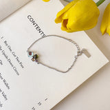 S925 Silver Gem Bracelet Female Net Red