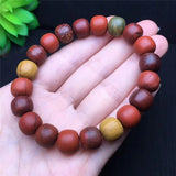 Red Bead Single Circle Bracelet Healing Gemstone Jewelry